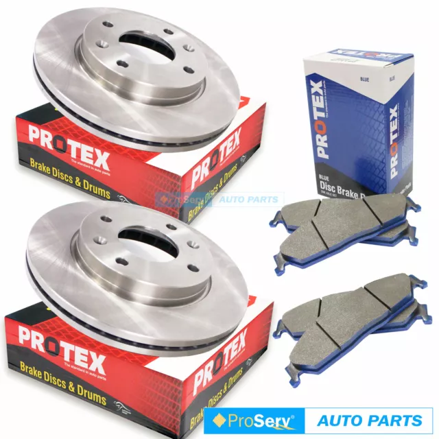 Rear Disc Brake Rotors & Pads for Toyota Prado RZJ, KZJ, KDJ, GRJ 120 Series 1/2