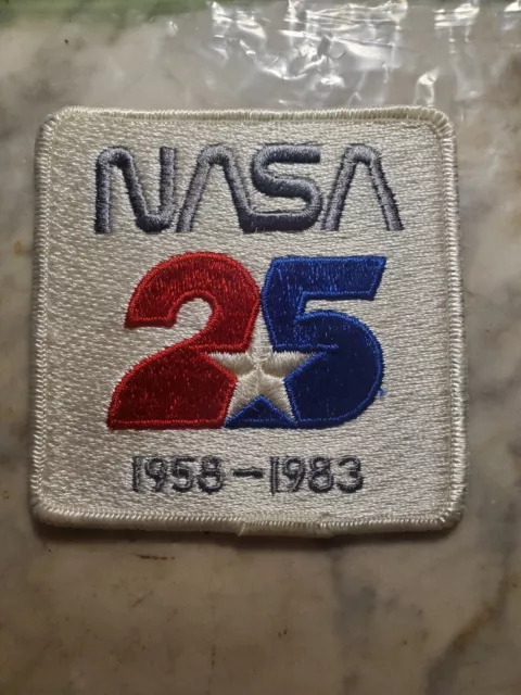 NASA 25th Anniversary Embroidered Patch Original