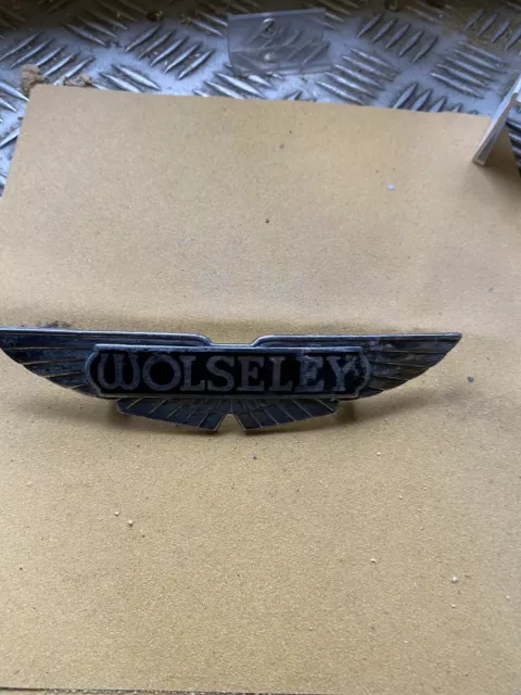 Very Rare Classic Car Wolsesley Bonnet /hood /grill badge mascot Emblem