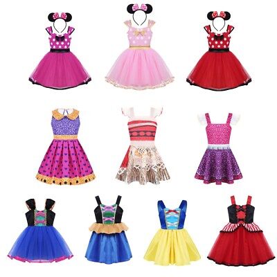 Girls Child Kids Halloween Fancy Dress Costume Fairy Princess Outfit Dress-up