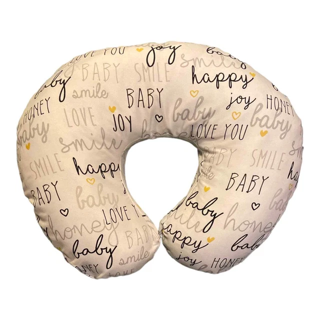 Boppy Pillow & White Sweet Words Pillowcase