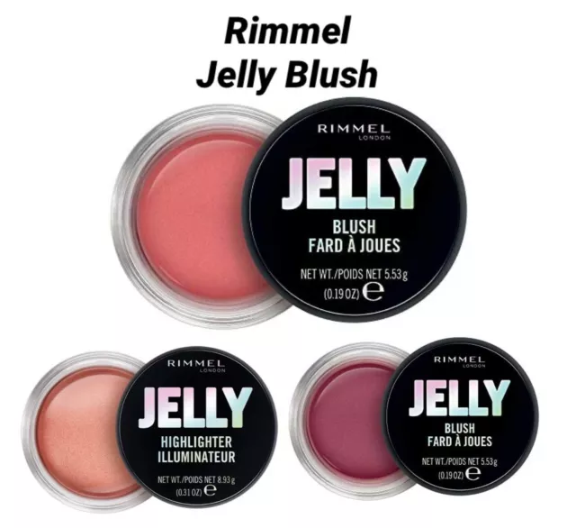 RIMMEL LONDON JELLY BLUSH 8.93g - CHOOSE SHADE - NEW SEALED