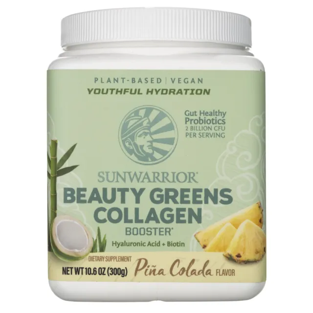 Sunwarrior Beauty Greens Collagen Booster Pina Colada, 300 g 2