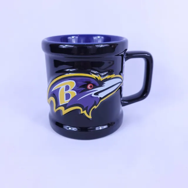 NEW Baltimore Ravens Mug Sculpted Logo Black And Purple NFL Officially Licensed