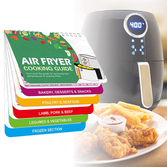AIR FRYER CHEAT Sheet Air Fryer Cooking Guide Booklet Cooking