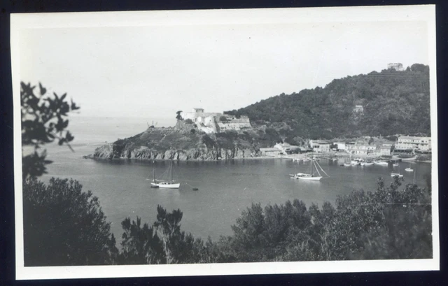island of Port Cros. old photo. early 1930s