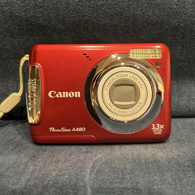 WORKING PRODUCT] CANON PowerShot A480 Red Compact Digital
