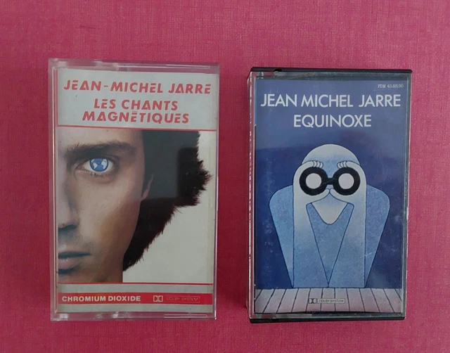 Lot 2 K7 audio Jean-Michel Jarre- Audio tape .Equinoxe- Les chants magnétiques