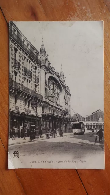 Cpa - Orleans - Rue De La Republique - 18 Juillet 1906