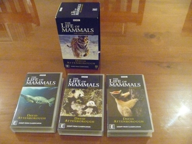BBC THE LIFE Of Mammals The Complete Series Box Set VHS