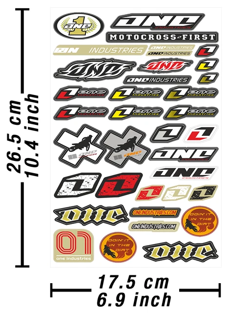 One Industries Decalcomanie Adesivi Moto Autocollant Aufkleber Adesivi /653
