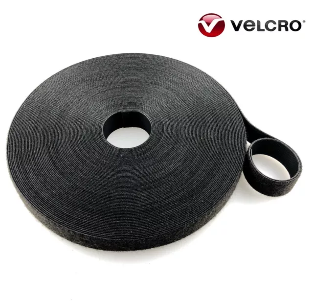 VELCRO® Hook and loop ONE-WRAP® double sided Strapping black and white, green 1m