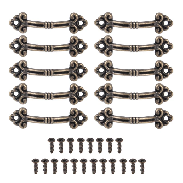 10pc 48mm Antique Bronze Small Jewelry Box Handle Drawer Cabinet Door Pulls Knob 2