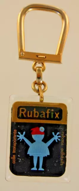 porte clé bourbon RUBAFIX doré couleur or mobile key ring Schlüsselring pc