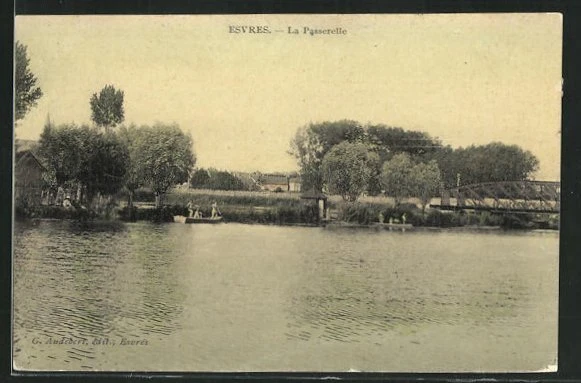 CPA Esvres, La Passerelle