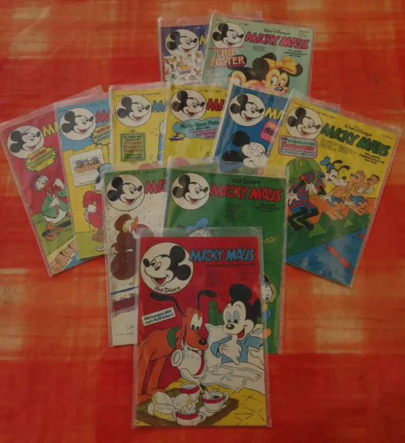 Walt Disneys Micky Maus Zeitschrift Hefte 11 Stück Jahr 1973 1975 1976 1987 1989