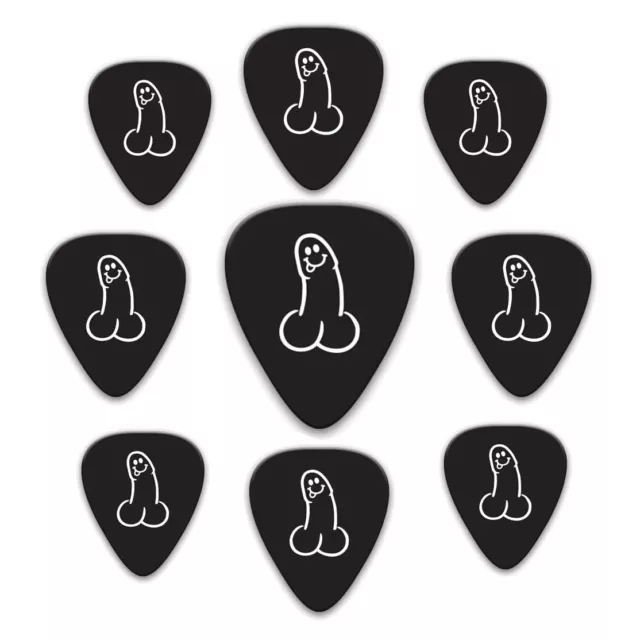 Pack of 9 Guitar Picks 0.95mm Celluloid Electric / Acoustic Plectrum DickPicks