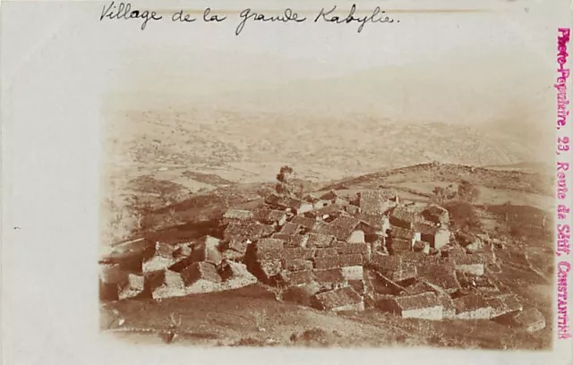 Algérie - Village de la Grande Kabylie - CARTE PHOTO - Ed. Photo-Populaire