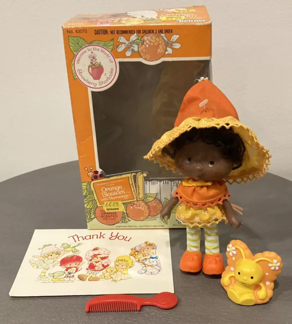 Vtg ORANGE BLOSSOM & MARMALADE BUTTERFLY PET Strawberry Shortcake Friends Doll