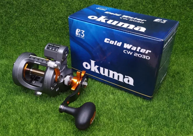 Okuma Cold Water Low Profile Line Counter Trolling Reel CW-454DLX