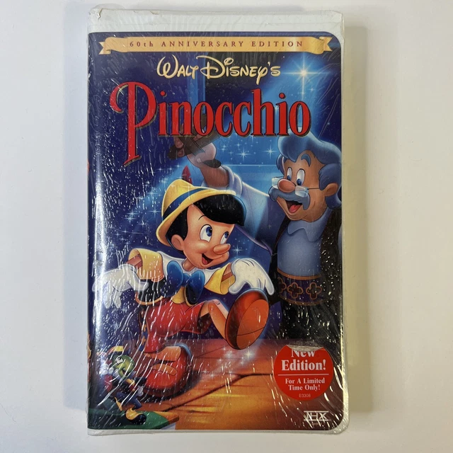 60th Anniversary Edition Walt Disneys Pinocchio Original Seal