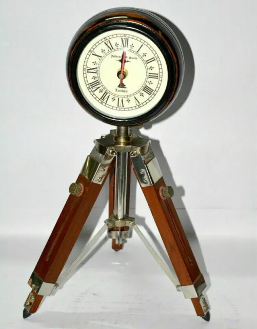 Antik Vintage Schöne Handgefertigt Uhr Heim Dekoration Mit Holz Dreibeinstativ 4