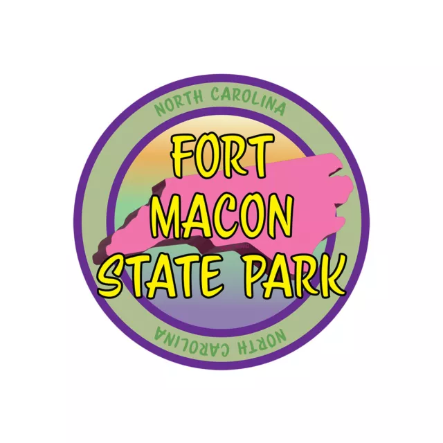 Fort Macon State Park North Carolina 4x4 inch Sticker Decal