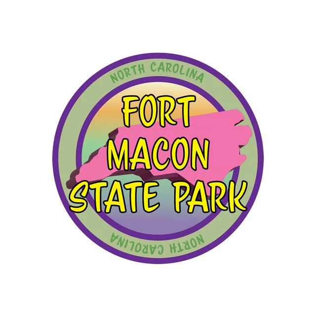 Fort Macon State Park North Carolina 4x4 inch Sticker Decal