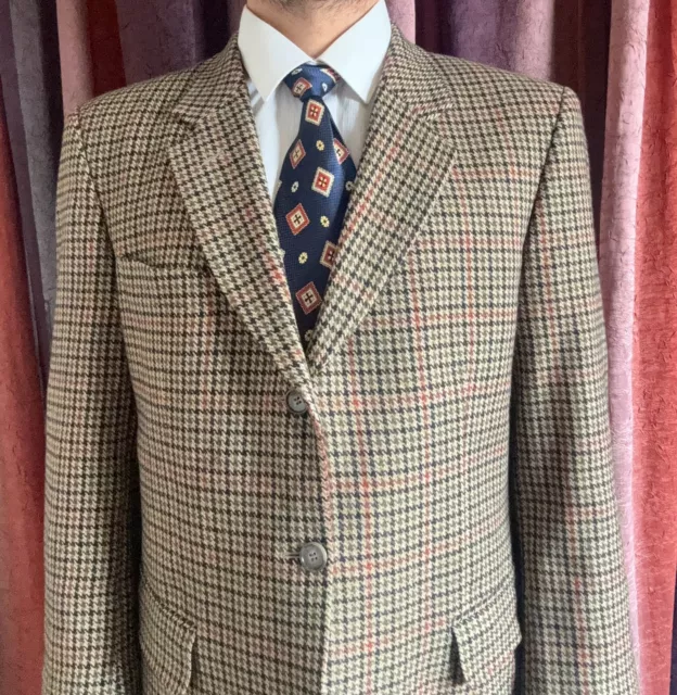 1960s vintage handtailored bespoke classic all worsted db suit jacket blazer