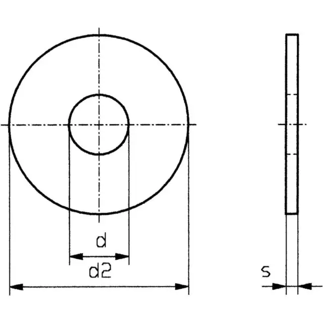 Rondelle 5.3 mm 15 mm acier galvanisé 100 pc(s) TOOLCRAFT 5,3 D9021:A2K 192033