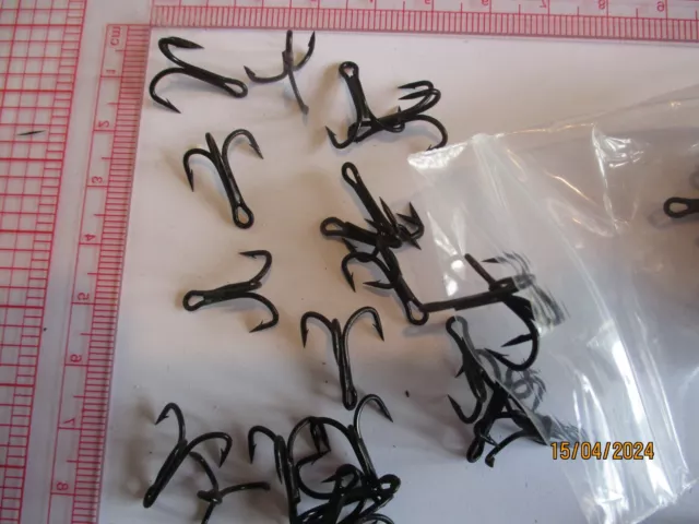 partridge X1 black treble hooks size 8 x 10