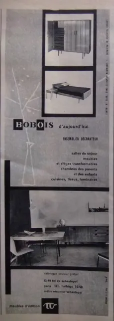 Publicité Bobois D'aujourd'hui Ensemblier Décorateur Chambres Salles De Séjour