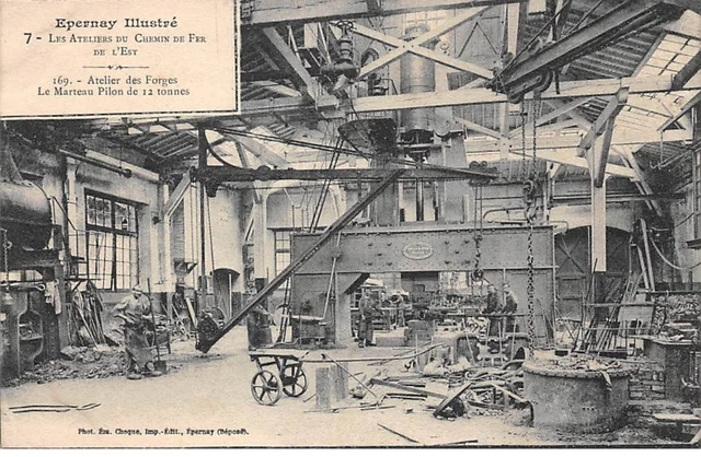 51 - EPERNAY - SAN27970 - Les Ateliers du Chemin de Fer de l'Est - Atelier des