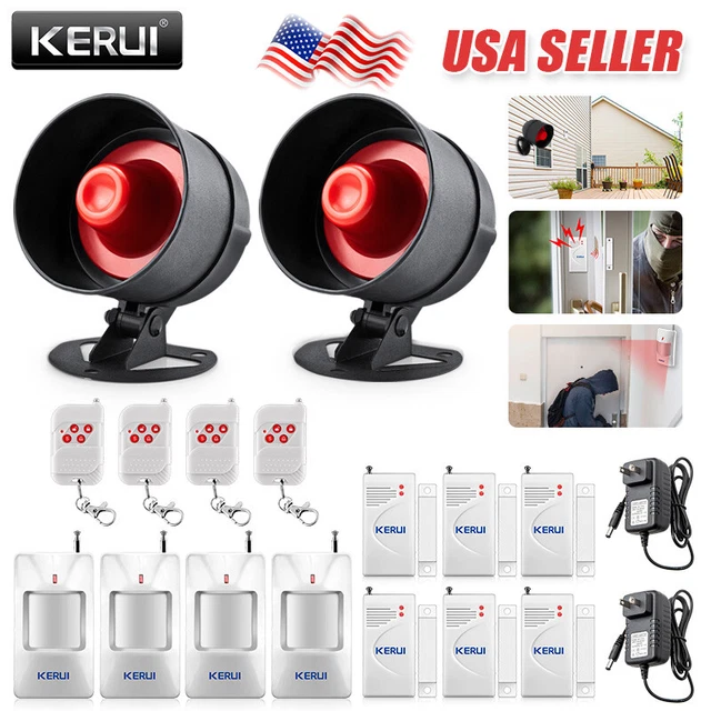 WIRELESS ALARM SYSTEM Home Security Garage Motion Detector Door Sensor