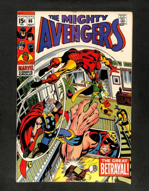 Avengers #66 1st Appearance Adamantium! First 15 cent issue! Marvel 1969