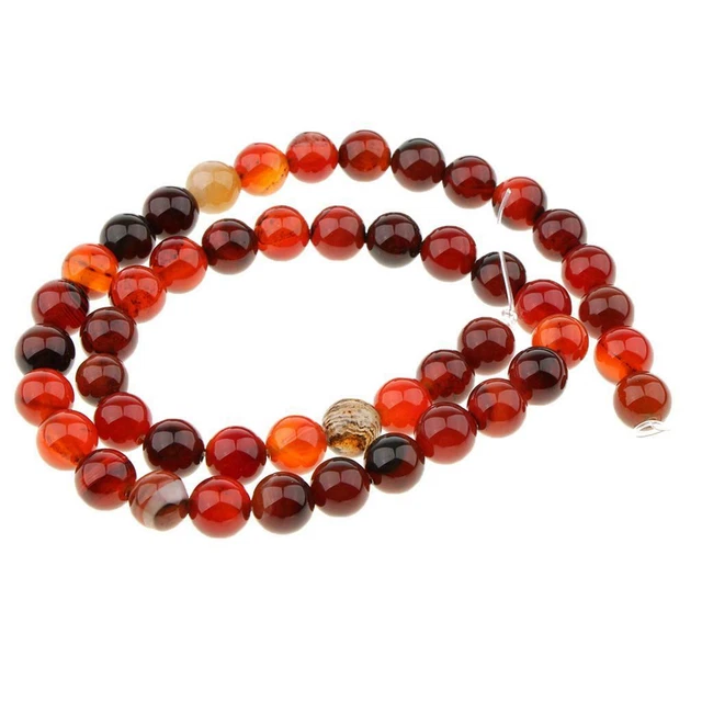 2X perles d'agate de rêve faisant la pierre semi-précieuse naturelle ronde 3
