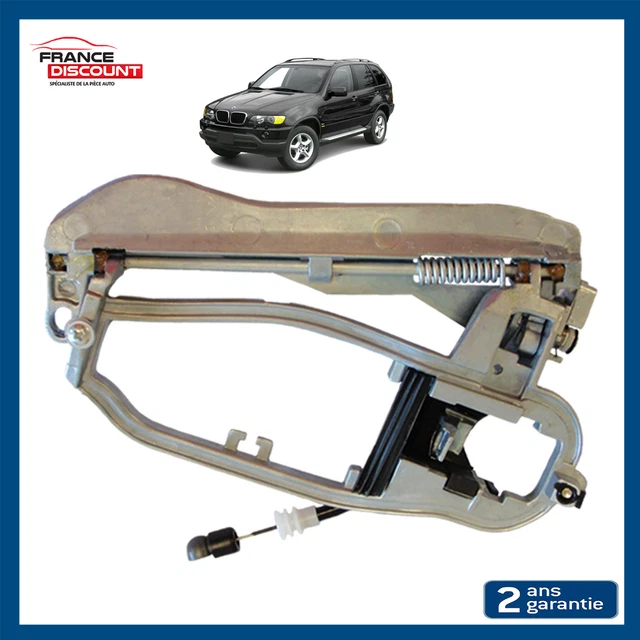 Poignée De Porte Extérieure Conducteur Pour Fiat Panda 169 (2003-2011) | Noir - Référence OEM