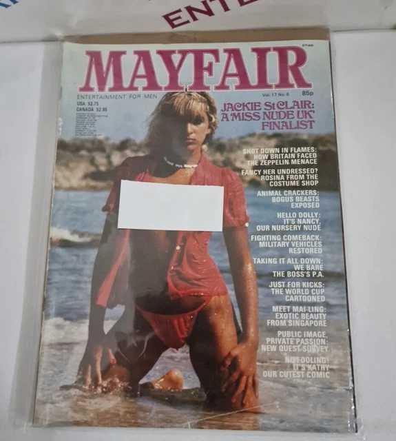 VINTAGE MAYFAIR HERRENMAGAZIN Vol. Band 17 Ausgabe 6. Juni 1982 Miss