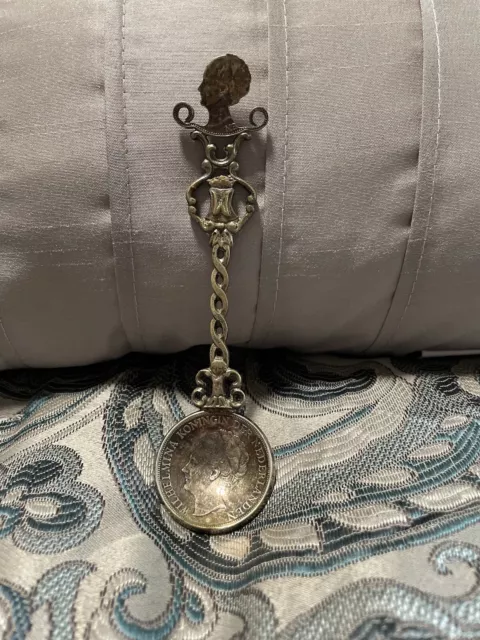 antique coin-silver spoon