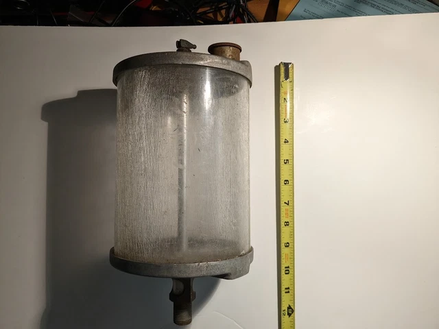HUGE Vintage Hit & Miss Gas or Steam Engine Oil Rite Drip Oiler 5.75" x 7"