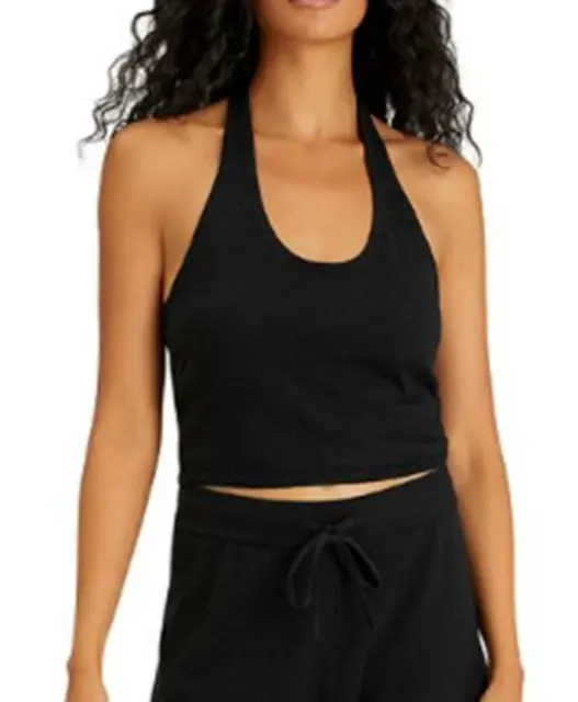 Sanctuary Women's Essential Sleeveless Halter Top Black Small NWT