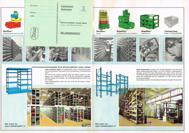 Plastipol Saar, orig. Prospekt ca. 70er Jahre 2