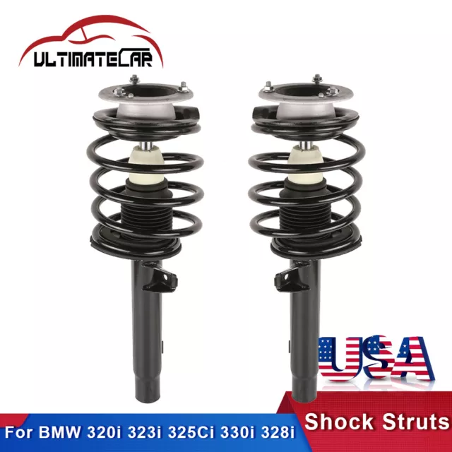 Set 2 Front Quick Complete Struts Shocks For BMW 320i 323i 325Ci 330i 328i RWD