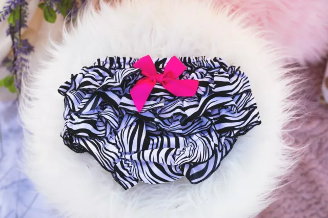 Zebra Print Ruffle Bloomers