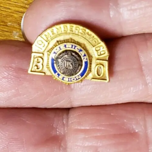 American Legion 30 Year Membership Button Style Lapel Pin 1969