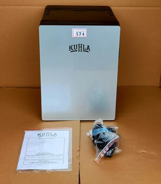 Kuhla Portable Table Top Silver Mini Fridge Cometic Cooler Hot or Cold 12V /230V