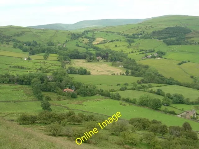 Photo 6x4 Northeast from the Naze Chinley Looking up the valley towards C c2006