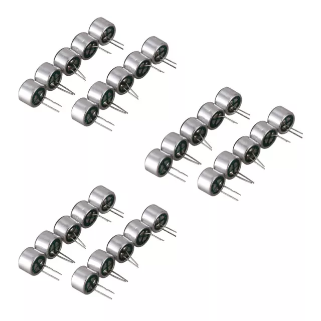 30 pezzi 9,7 mm x 7 mm 2 pin MIC capsula Elektret Microfono Condensatore M1S6