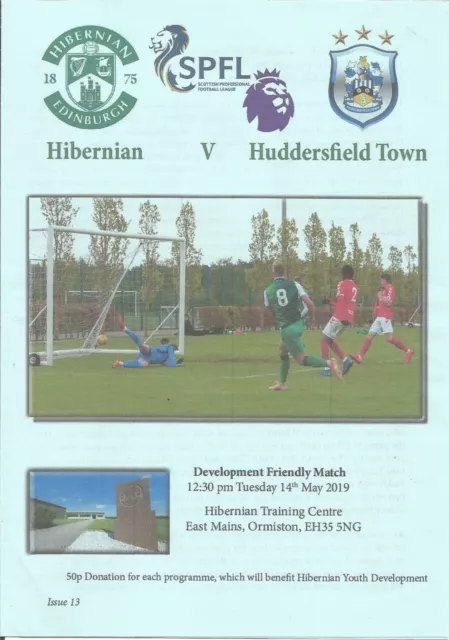 2018/19 Prog HIBERNIAN v HUDDERSFIELD TOWN (Development Friendly)