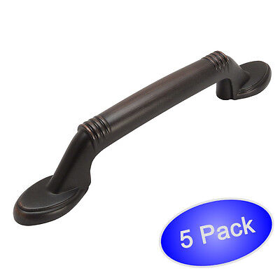 *5 Pack* Cosmas Cabinet Hardware Oil Rubbed Bronze Handle Pulls #4183ORB